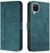 Trugox Handyhülle für Samsung Galaxy A12 / A12 Nacho 2021 / M12 Hülle Klappbar Klapphülle mit Kartenfach Handytasche Handy Schutzhülle Tasche Leder Wallet Flip Case Slim Book Cover - Blau Grün