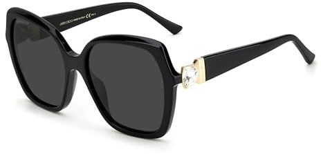 Jimmy Choo MANON/G/S BLACK/GREY 57/18/140 women Sunglasses