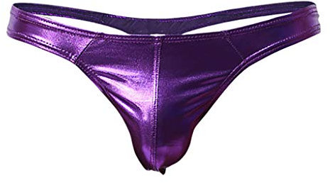 Saohuo Tangas, biancheria intima sexy da uomo, a vita bassa, G-string, da uomo, erotica, comoda, biancheria intima sportiva, viola., S