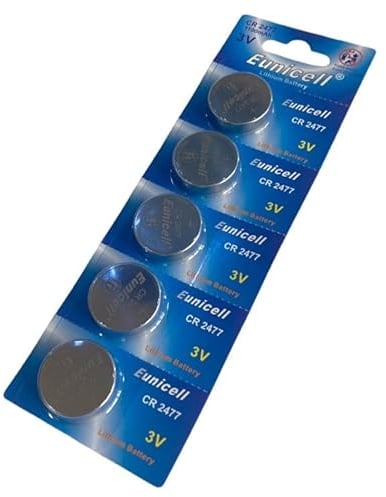 CR2477 (5 pack) Batteries Lithium 3V