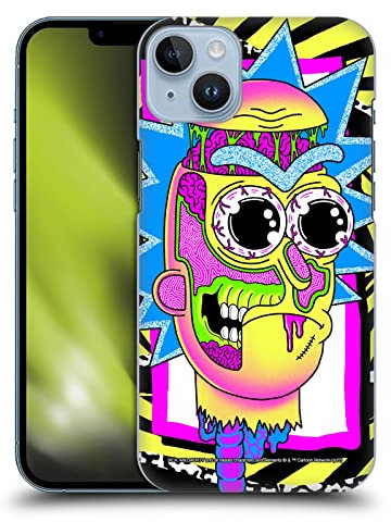 Head Case Designs Officially Licensed Rick And Morty Rick Season 1 & 2 Graphics Hard Back Case Compatible With Apple iPhone 14 Plus