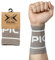 Picsil Sport Schweißbänder, saugfähiges Baumwollarmband für Crosstraining, Paddel, Tennis, Fitness, Unisex (Tan)