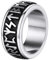 Supcare Anelli in acciaio inox per runa o nodo Viking Rune Fingerring Edelstahl Ringe Tungsten Ring Anxiety Ring Wolfram Ring Antistress Ring Spinnerring Hip Hop Rock Schmuck