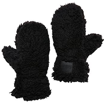 Urban Classics Unisex Sherpa Gloves Kids L/XL black