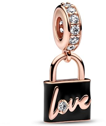 PANDORA Charm Colgante Candado Amor 782508 C01 Talla ÚNICA Mujer