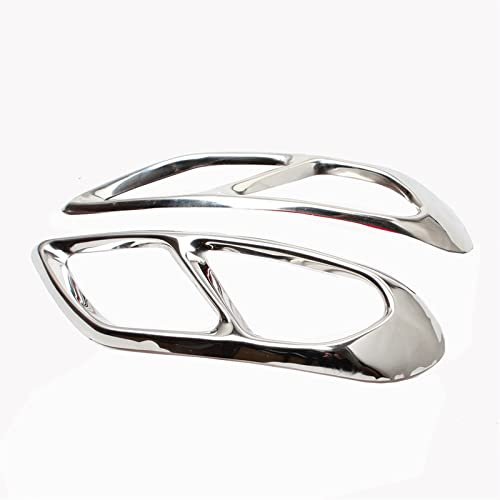 Auspuffblende Für Ford Für Mondeo 2013-2020 Auto Endschalldämpfer Auspuffrohr Ausgangsabdeckung Auto Endrohr (Farbe : Silber)