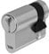 Yale Cylindre européen de Haute sécurité pour Serrure YC101KD404004N1 Nickelé, 40/40mm, Double, Frictionné, 4 clés