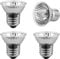 SCNNC Wärmelampe Terrarium 50W Halogen E27 UVA UVB Heizbirne Dimmbar AC230V, Warmweiß 2700K UV Reptilien Wärmelampe UVA UVB E27 für Schildkröte, Eidechse, Aquarium, Tierlebensraum, 4 Stück