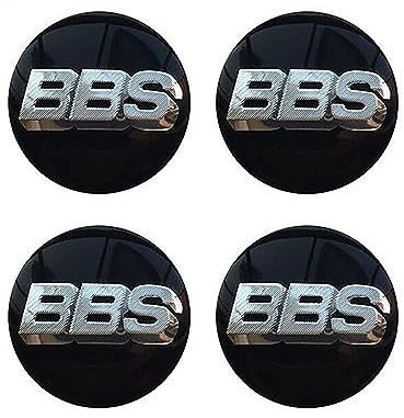 Zikger 4 Stück Radnabenkappen Nabendeckel für BBS 56mm,Auto Felgendeckel mit Logo Radnabendeckel Wasserdicht Staubschutz Zubehör,E