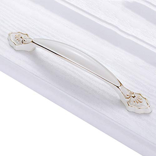 Cupboard Handles,Wardrobe Handles,Drawer Handles,Door Handle for Bedroom Doors Drawers Kitchen Doors Closet Doors 6.2in Long(Size:4pcs,Color:Ivory White) (Color : Ivory White, Size : 8pcs)