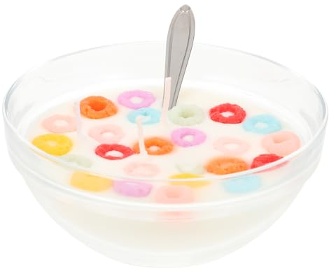 Mobestech Aromatherapy Christmas Candles Cereal Bowl Scented Non-Toxic Natural Desktop Decor Unique Mini Scented Candle Present