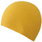 Gorro de natación para el pelo y la gorra de natación protección para hombre y mujer, accesorios de natación elásticos, gorra grande, para adultos, sin aire (amarillo, talla única)