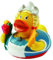 Holland Ente ? Niederlande Ente ? Amsterdam Ente - CityDuck® Amsterdam - ca. 8 cm gross