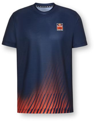 Red Bull – KTM Motion Jersey - Sublimierter Grafikdruck - Komfort Passform - Herren - Größe L - Blau/Orange