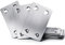 YOOPIN 20PCS Flat Brackets for Wood, 60x38x1.5mm Flat Joining Plates for Wood, Stainless Steel Sleeper Bracket, Silver Mending Plates for Timber Fixing, Flat Metal Brackets Repair Connector