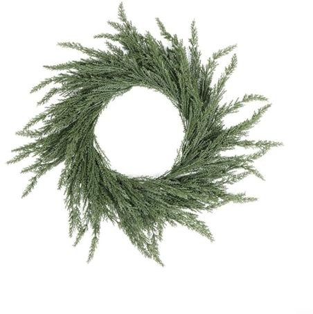 Snowchecking Weihnachtskranz künstliche Girlande 20 cm/30 cm/35 cm/37 cm/40 cm Kiefer Weihnachtskranz Dekoration Grün (20 cm B)
