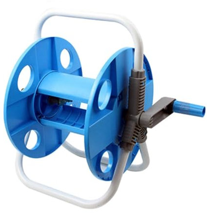 Happyyami telaio per autolavaggio per la casa tubo dell'aria tubo flessibile portatubo ripiani water cremagliera scaffale di stoccaggio carrello avvolgitubo acqua Blue