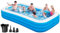 Aufblasbarer Pool für Erwachsene, 330,2 x 182,9 x 55,9 cm, extra großer aufblasbarer Pool mit Pumpe, Familien-Schwimmbecken für Hinterhof, Garten, Haus, Rasen, drinnen und draußen