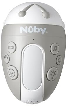 Nuby Jitterbug - Mecedora para cochecito de bebé, 3 niveles de vibración, 20 sonidos relajantes, sensor de llanto, ajuste universal