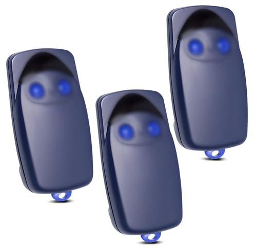 3Pcs 433MHzTelecommande Portail Compatible avec N1ce FLO2,2 Canaux télécommande Porte de Garage Compatible avec FLO1/O2/O3 687368713