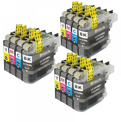 CbErFVK Kompatibel mit Ink Patrone LC103 LC101 MFC-J650DW J870DW J875DW J6720DW J6920DW J285DW J470DW(3 Set)