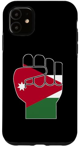 Jordanische Flagge, erhöhte Faust, Jordanische Widerstandsfähigkeit Hülle für iPhone 11