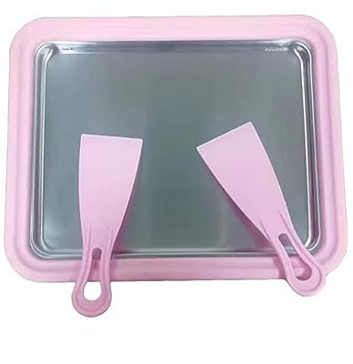 2023 Piastra a rullo per gelato con 2 spatole 304 Utensili da cucina in acciaio inossidabile per la casa Yogurt fatti a mano Macchina utensile Piastra per gelato