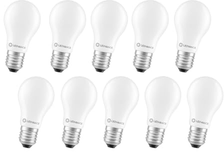 LEDVANCE 10x LED Classic A Filament, Warmweiß, E27 7W, Dimmbar, Glühlampenform, 220-240V, 15000h, Ersatz für 60W 2700k warmweiß 10er SPARPACK
