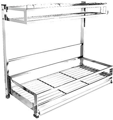 Escurridor Colgante multifunción de Acero Inoxidable 304 para Platos de Cocina, Armario de casa