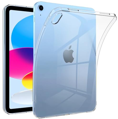 Oprimio Kristallklar Hülle für iPad Air 11 Inch M3/M2 (2025/2024) iPad Air 5/4 (2022/2020) Transparent Leicht Tablet Case, Dünn & Flexibel TPU Schutzhülle, Weich & Kratzfest
