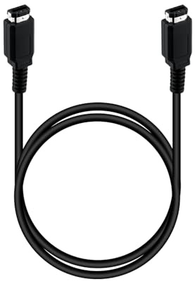 Tolesum 2-Spieler Link Kabel für Gameboy Color (GBC) – 1,2m Verbindungskabel für Multiplayer-Modus – Stabiles GBC Connect Cord für Zwei Spieler – Schwarz