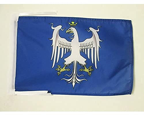 AZ FLAG - Drapeau Duché de Modène Avant 1830-45x30 cm - Pavillon Italien Ancien - Italie 100% Polyester avec Deux Cordelettes - 20g