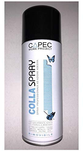 COLLA SPRAY REMOVIBILE - PER STENCIL FOTO TESSUTO - 400ml - CAPEC