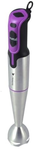 THULOS Batidora de Mano con 2 velocidades y una Potencia de 700W. Cuenta con Cuchillas y pie de Acero Inoxidable.(Morado TH-BM512.