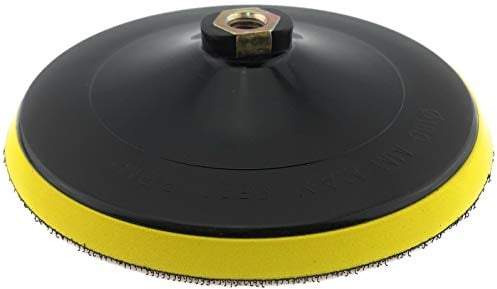 PRODIAMANT Aufnahmeteller 180 mm M14 – Flexibler Klett-Stützteller mit dämpfendem Schaum für Nass- und Trockenschleifen, Beton, Metall, Stein, Lack