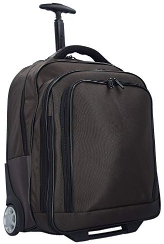 Dermata Trolley Rucksack Laptop-Hülle 15,6 Zoll und 30 Liter Volumen Braun