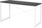 WOLTU Schreibtisch 120x60 cm, Computertisch Büromöbel PC Tisch Bürotisch Arbeitstisch aus Holz und Stahl, Schwarz + Weiß, TSB08sz