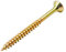 Spanplattenschrauben 5,0 x 60 mm Holz Schrauben Torx verzinkt gelb Flach Senkkopf Fräsrippen