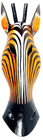 Masque Antilope en Bois 50cm - Déco Savane