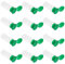 BESTonZON 12pcs Leere Plastikgewürzdosen Flaschen Behälter, Gewürzstreuer/Ausgießer mit Deckel, perfekt zum Speichern von Gewürzen, Kräutern und Pulvern (Green)