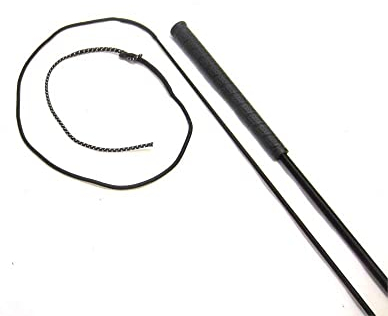 PS Pferdeartikel Bogenpeitsche 120 cm oder 100 cm - 3 Farben Farbe schwarz 100 cm Stocklänge