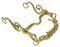 Kandare Spanisch Barock Portugisisch Show 12,5 13,5 14,5 15,5 16,5 Gold oder Silber Farben Tysons incl. Kinnkette (13,5, Goldfarben)