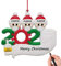 YIIFELL weihnachtsdekoration 2020, Personalisierte Überlebende Familie Von 1,2, 3, 4, 5 Weihnachten 2020 Feiertags Dekorationen DIY Name,Christbaumschmuck Weihnachtsanhänger,Familie von DREI