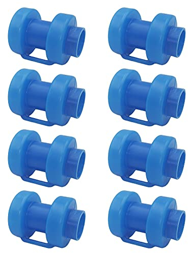 Kbsin212 Trampolin Endkappen Abschlusskappen Für Netzstangen Set Mit 8 Abschlusskappen Sicherheitsnetz Kappen, für Netzstangen Ø 25 MM, Wetterbeständig, Sicherheitsnetz Ersatzteil