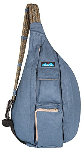 KAVU Original Rope Bag Sling Pack mit verstellbarem Seil-Schultergurt - Ocean