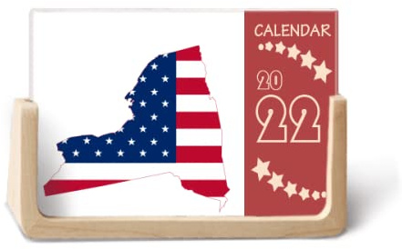 New York 2022 Tischkalender Planer 12 Monate