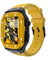 CZKE Para el Caso de la Banda de Apple Watch 7 6 5 4 SE Accesorios de Marco de Metal de Strap de Silicona para iWatch Series 4 2 mm 44 mm 45 mm Kit de modificación de modificaciones