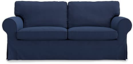 MASTERS OF COVERS Sofahusse passend für IKEA Ektorp 2-Sitzer-Sofa, Ersatzbezug, handgefertigt, 100% Baumwolle 179x88x88cm