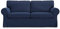 MASTERS OF COVERS Sofahusse passend für IKEA Ektorp 2-Sitzer-Sofa, Ersatzbezug, handgefertigt, 100% Baumwolle 179x88x88cm