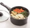 Coopers of Stortford - 4-Way Saucepan, Made from Versatile Enamelled Carbon Steel - Kitchen Pan with 2 Litre Capacity, Removable Divider & Vented Glass Lid - Non-Stick Pan with Cool-Touch Handles